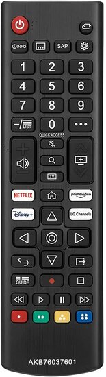 LG Afstandsbediening AKB 76037601 LED OLED LCD Smart TV 4K 8K