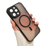 iPhone 17 MagSafe Case Mat Transparant Black