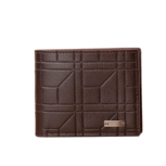 PU lederen herenportemonnee met gestreept steenpatroon ( KOFFIE)