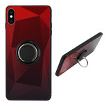 BackCover Ring Aurora voor Apple iPhone Xs Max Rood+Zwart BackCover Ring Aurora voor Apple iPhone Xs Max Rood+Zwart
