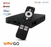 YAY GO PRO Android TV 4K UHD OTT IPTV Mediaspeler Box - Google en Netflix 4K Gecertificeerd YAY GO PRO Android TV 4K UHD OTT IPTV Mediaspeler Box - Google en Netflix 4K Gecertificeerd