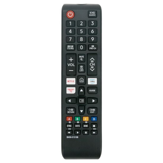 BN59-01315B Samsung  Afstandsbediening Geschikt voor Samsung  TV UHD 4K TV with Netflix Rakuten Button