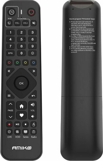 Amiko Android Remote Control IR Afstandsbediening