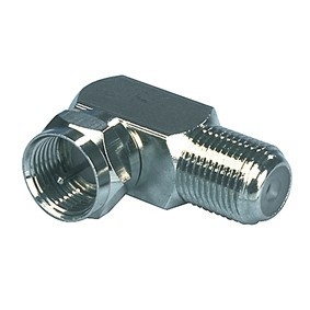 F-connector koppelstuk Haaks 