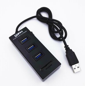 2 in 1 TF / SD Card Reader + 3 x USB Ports 