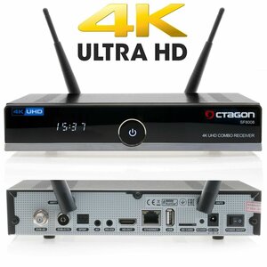 OCTAGON SF8008 4K UHD HEVC COMBO DVB-S2X en DVB-C/T2 Dual WIFI