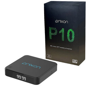 Prixon P10 BT 4K Linux IPTV Set Top Box met Bluetooth Afstandbediening