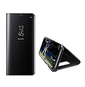 Clear View Standing Cover voor Samsung A7 Zwart