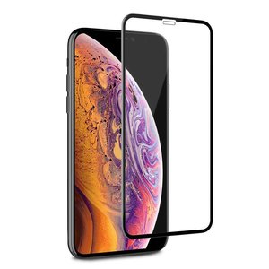 Tempered Glass 2.5D iPhone Xr Transparant Zwart