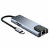 Usb BYL-2017 Type C Multipoort Adapter USB, 4K Hdmi, LAN,PD SD TF card Reader _