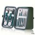 Professionele 10-delige nagelverzorgingsset met reisetui Roestvrijstalen manicure- en pedicureset _