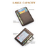 Slim Profile Wallet / Credit Card Holder, for Men and Women (BROWN)_