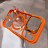iPhone 17 Pro Max Luxe MagSafe Case Orange met lensbescherming_